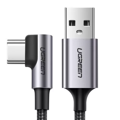 UGREEN USB TYPE C Auf USB A Winkelstecker Kabel 90 Grad Ladekabel Datenkabel 2m