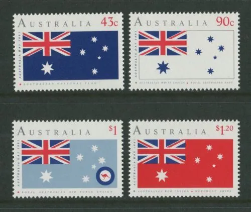 1991 Australian Decimal Stamps - Australia Day Flags -  MNH set of 4