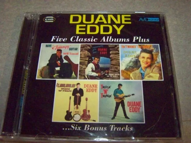 Duane Eddy "5 Classic Albums Plus Six Bonus Tracks U.k. Import 2 Cd Set