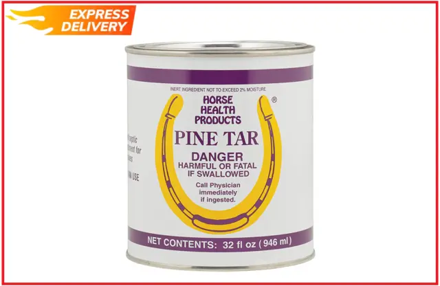 Horse Health Pine Tar, 32 fl oz (Use for Horse Hooves) NEW...