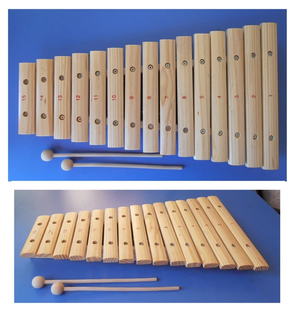 Set 4 Bacchette Per Marimba E Xilofono - Legno Per Bambini - Foto 3
