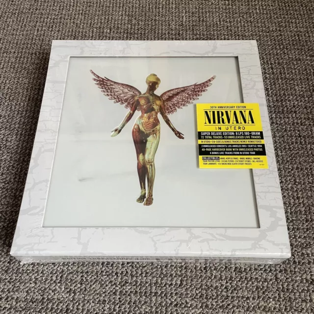 Nirvana – In Utero Vinyl Record SEALED 30th Anniversary Box Set 8xLP & Book 2023