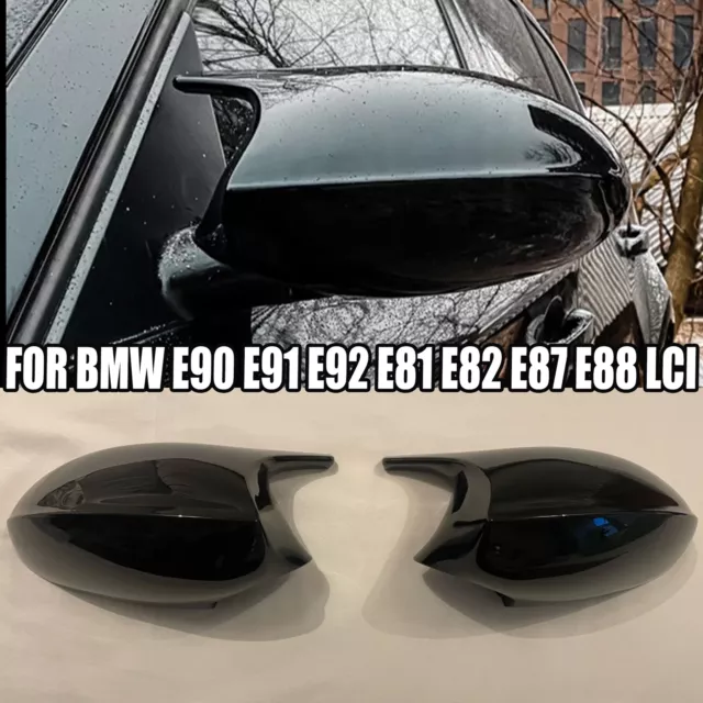 M-Stil Glanz Schwarz Spiegelkappen Außenspiegel Für BMW E90 E91 E92 E93 Pre-LCI