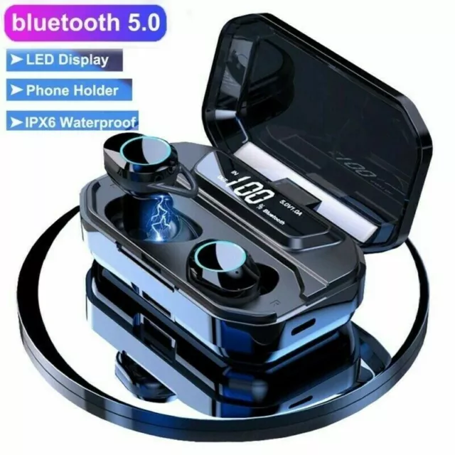 5.0 Bluetooth Casque Tws sans Fil en Oreille Mini X6 LED Écouteur 3300mAh 2