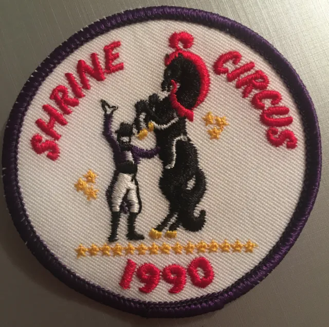 Shriners Circus 1990 3” Embroidered Patch