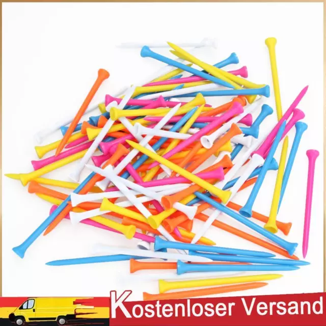 Neue 100Pcs gemischte Farbe Kunststoff leichte tragbare 100mm 5 verschiedene Far