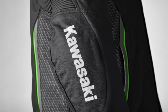 * NEW * ORIGINAL KAWASAKI RIMINI PREMIUM LEDER-MOTORRADJACKE / Jacke 3