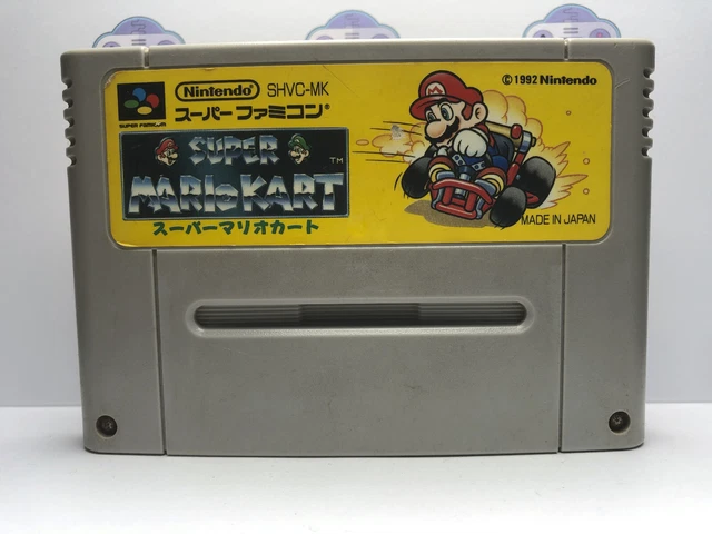 SUPER MARIO KART Nintendo Super Famicom Japanese Genuine Game Cartridge ...