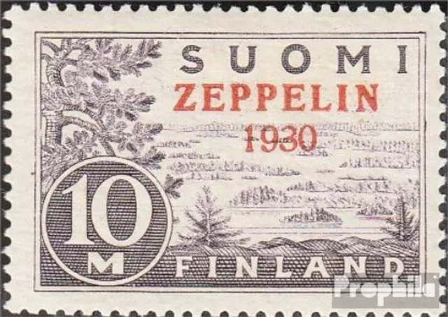 Finland 161 (complete issue) fine used / cancelled 1930 Count Zeppelin Flights