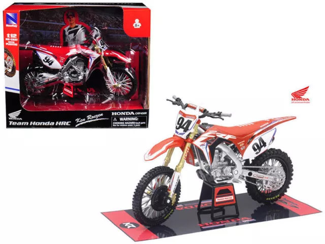 Nuovo Ray 1:12 KEN ROCZEN #94 HRC HONDA CRF 450 R Modello Giocattolo Supercross MOTOCROSS 2