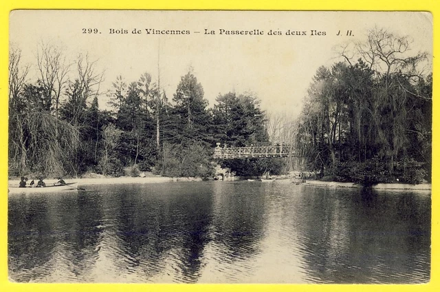 cpa CARTE de l'ENFANCE "Bon point" 94 -  BOIS de VINCENNES PASSERELLE des 2 ILES