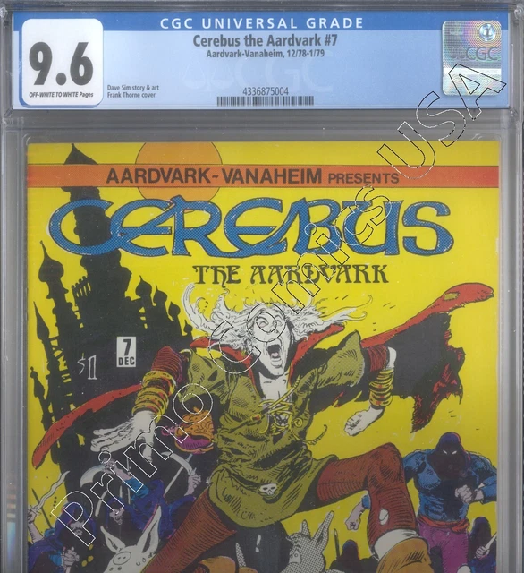 Primo:  Cerebus The Aardvark #7 Elrod 1978 Cgc 9.6 Nm+