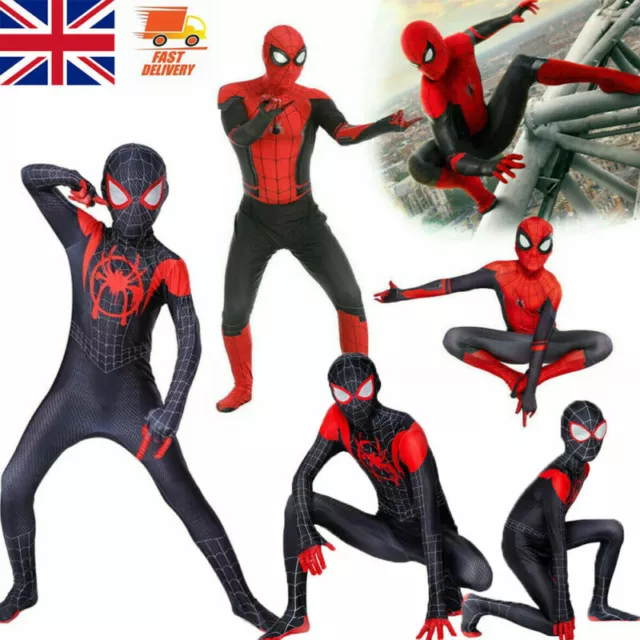 Halloween Party Boy Spiderman Costume Kids Jumpsuit Cosplay Bodysuit  Children