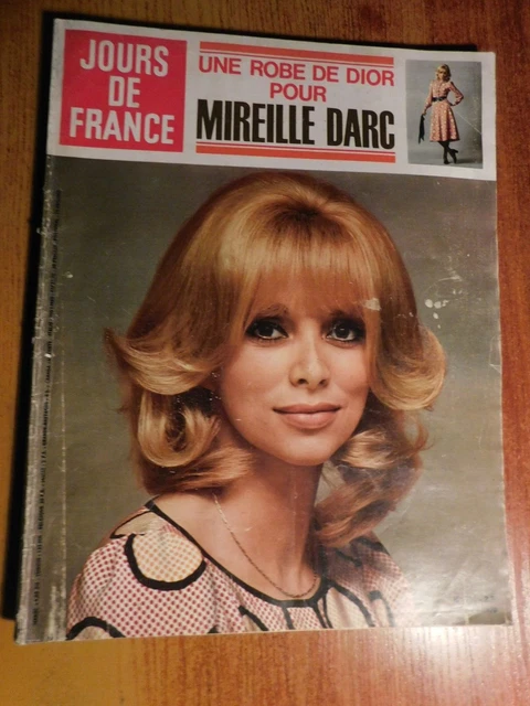 jours de france n°794 mireille darc sylvie vartan louis de funes gunther & mirja