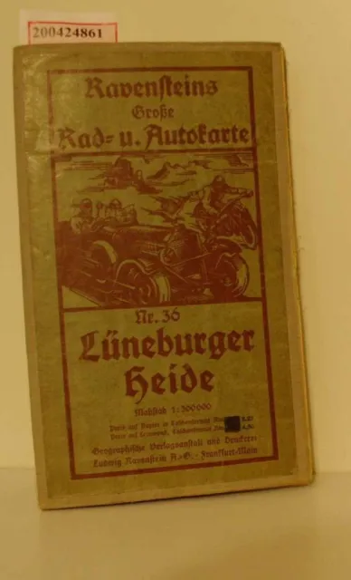 Ravensteins Große Rad- und Autokarte Nr.36 Lüneburger Heide