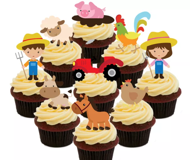 farm-animals-36-edible-cupcake-toppers-standup-cake-decorations-kids