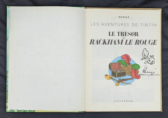EX-LIBRIS TINTIN LE trésor de Rackham Le Rouge Planche 62 Strip by Hergé 🔔 EUR 7,60 - FR