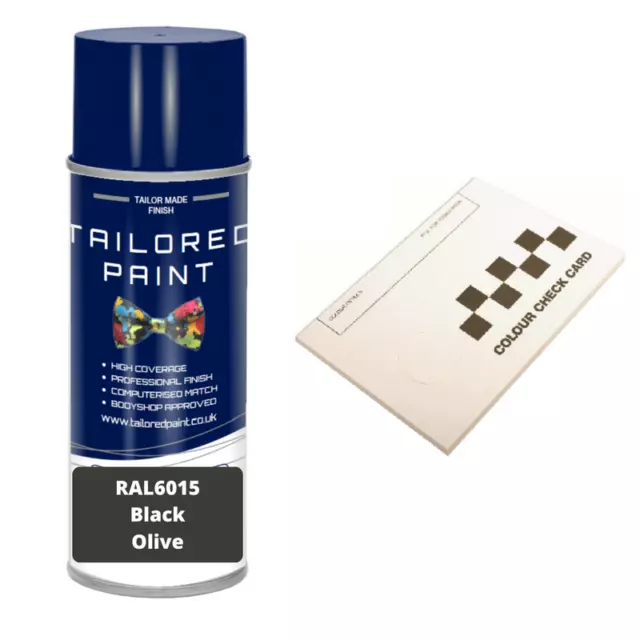 RAL6015 BLACK OLIVE Gloss Aerosol Paint Outdoor Indoor Metal Wood Furniture