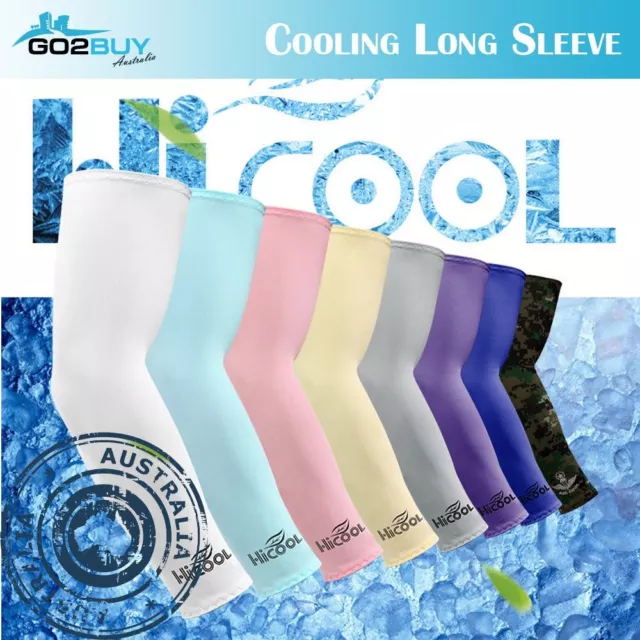 HICOOL Stretch Long Sleeves Cycling Golf Arm UV Protect Sun Covers (1 pair)