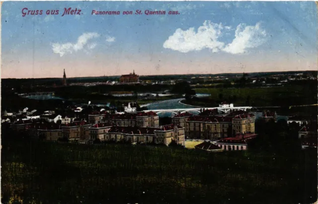 CPA AK greeting from METZ - panorama from St-QUENTIN (455180)