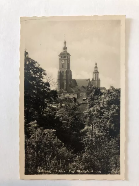 Goldberg in Schles. Evgl. Stadtpfarrkirche. Ca: 1930. Złotoryja Polen.