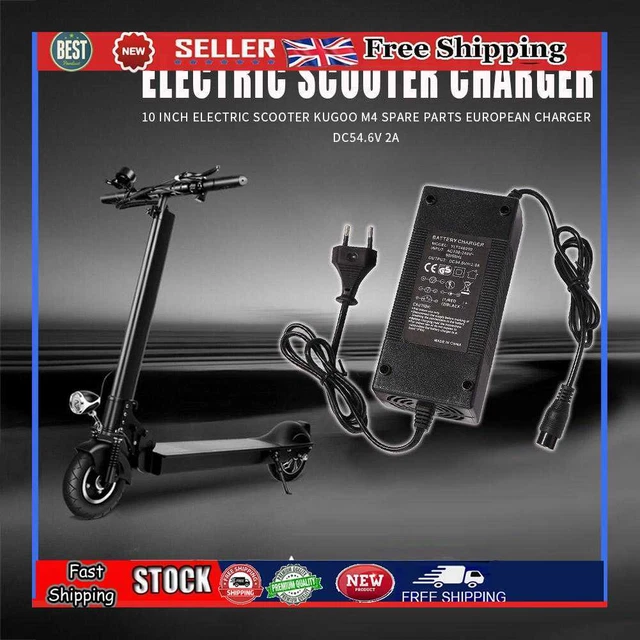 Adattatore caricabatterie scooter elettrico DC 54,6V 2A per scooter kick Kugoo M4