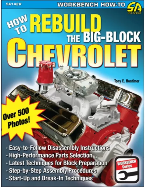 How to Rebuild the Big-Block Chevrolet Book~366-396-402-427-454~step-by-step~NEW