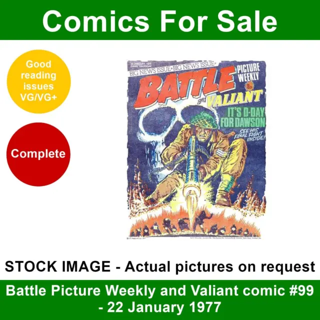 Battle Picture Weekly and Valiant comic #99 - 22 January 1977 - VG/VG+