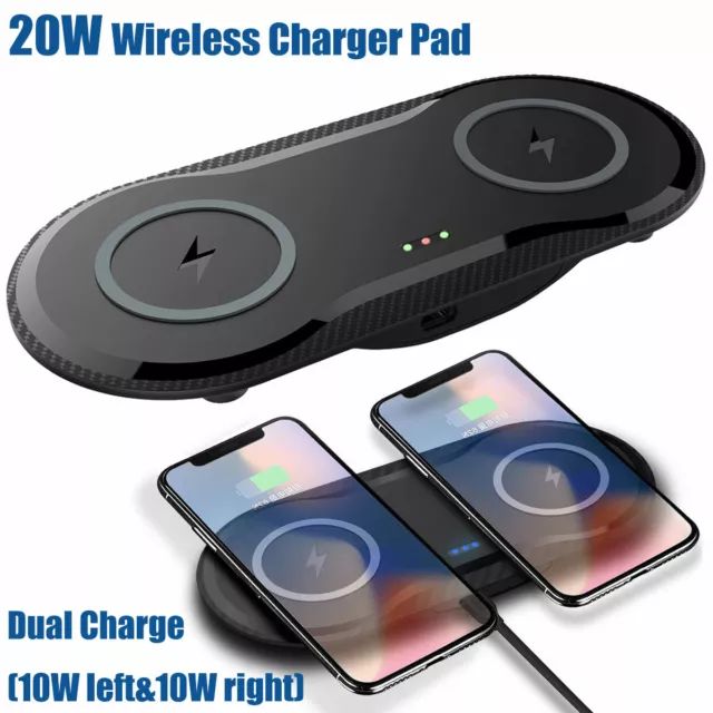 Wireless Phone Charger Pad Universal Quick Fast Charge Dock For Samsung iPhone