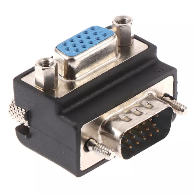 90 Degree Right Angled VGA Male To Female Extension Extender Video Adapter .zy