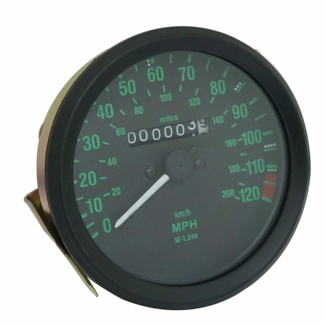 82 R65 Speedometer DUAL READING SPEEDOMETER 120 MPH 200 Kph For BMW R65 R80GS R100 GS PD ...