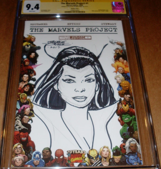 Original George Perez Mantis Sketch CGC SS SIGNED #1 Blank Variant GOTG 2 Movie