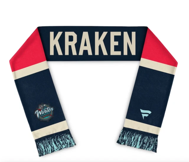 SEATTLE WINTER CLASSIC Outdoor Hockey Game 2024 Scarf KRAKEN N H L 29.