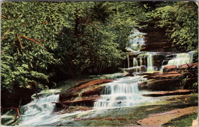 Glen Onoko PA-Pennsylvania, Terrace Cascade, Scenic, Vintage Postcard
