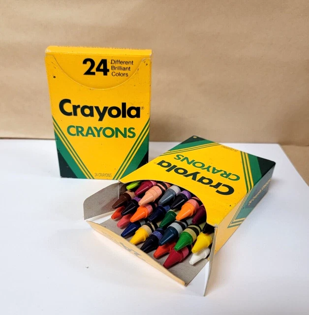 LOT OF 2 24 Packs Vintage Crayola Crayons Binney & Smith Different