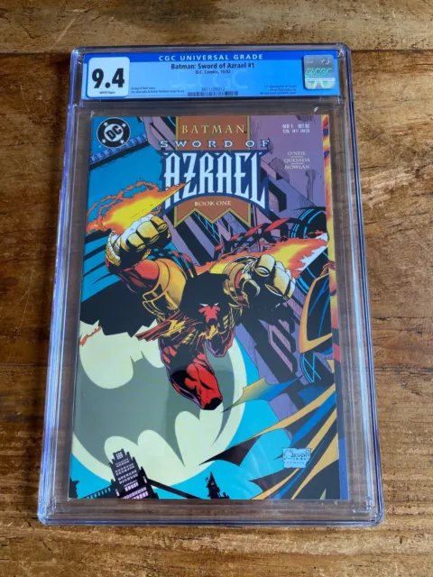 Batman: Sword of Azrael #1 DC Comics 1992 CGC 9.4 1st Appearance of Azrael KEY