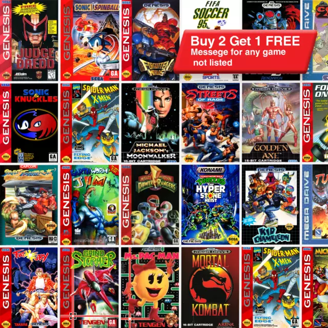 Sega Retro Video Game Poster Classic Vintage 90s Print Wall Art A4 A3