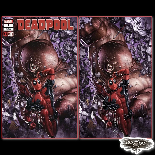 Deadpool #1 Nerdy 30 w/ Juggernaut Clayton Crain Virgin Variant Set Marvel