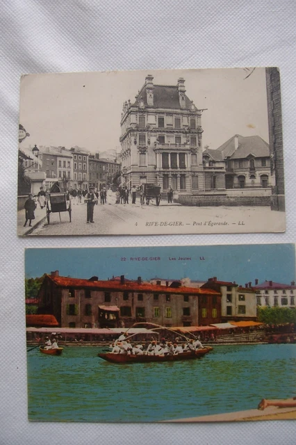 Rive De Gier - CPA 42 LOIRE RIVE DE GIER STATION DU TRAMWAY FAUBOURG D Egarande La Gare Du P L M 1849523409