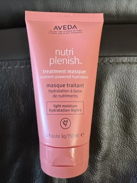 Aveda Nutriplenish LIGHT Moisture Treatment Hair Masque 5 Oz 150 mL Full Size