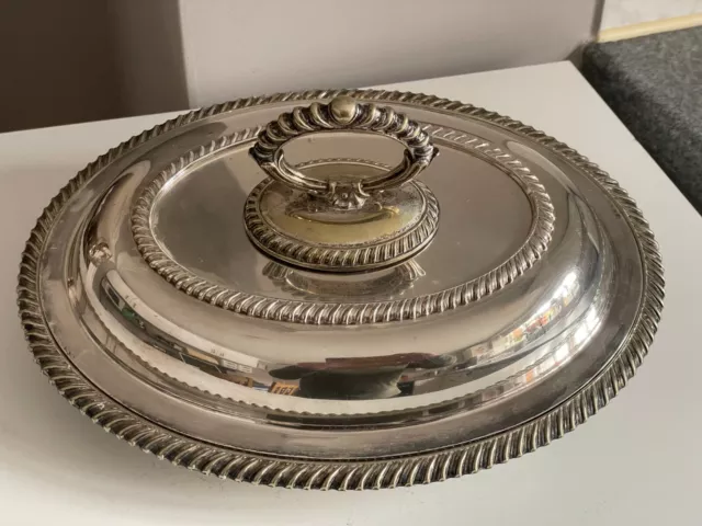 Antique Silver Plate Entree Dish with Cover & Handle  Lot 3 of 3