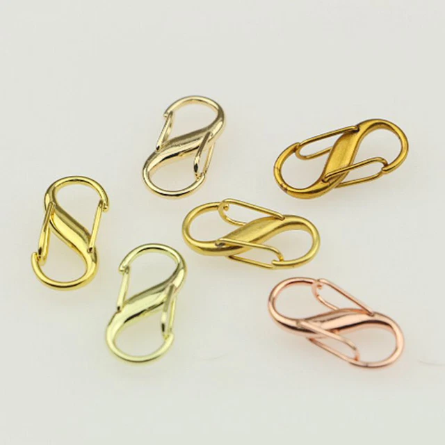 Metal S-type Bag Clasps Snap Hook Swive Clips For Strapping Bag Chian Handbag #G