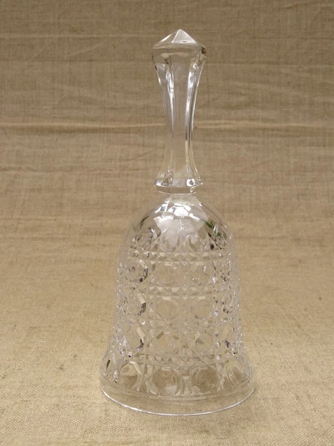 Clochette De Table En Verre Transparent - Sonnette D'Appel Vintage - Bon État