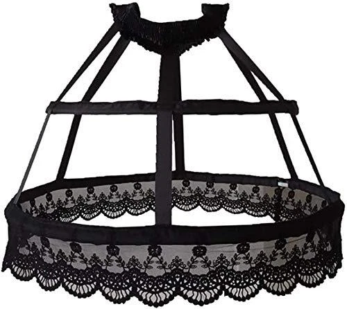 Women 2 Hoop Cage Hoop Skirt Petticoat Party Petticoats Lace Underskir...