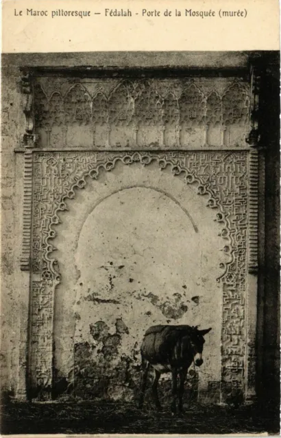 CPA AK FEDALAH - Porte de la Mosquée MAROC (797077)