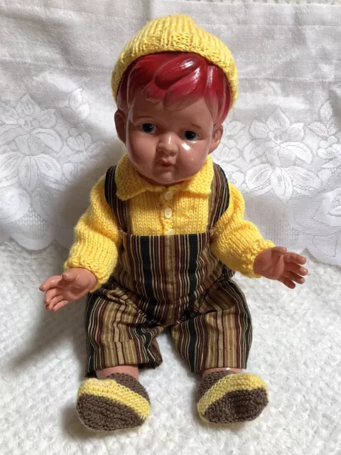 Vintage Celluloid Doll Made in Japan 20” Little Big John