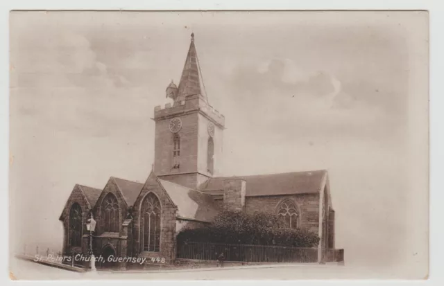 St. Peter's Church, St. Peter Port, Guernsey:~Ca. 1910 Fine Collotype, Glossed.