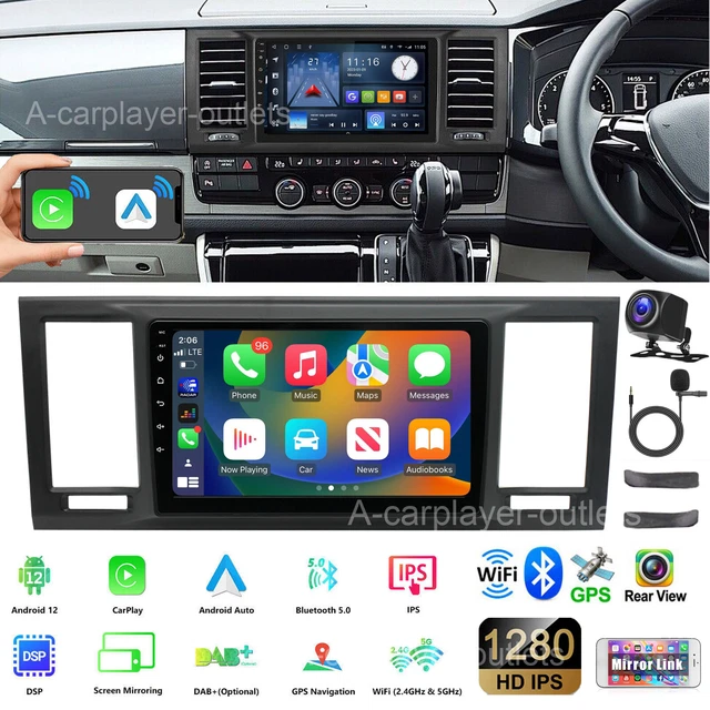 2G+32G Android 13 Autoradio Pour VW Golf 5 6 Passat Jetta Caddy EOS T5 Tiguan Touran CC Polo Avec CarPlay Sans Fil Android Auto,9 Pouces Écran Radio Voiture Avec GPS Bluetooth WiFi