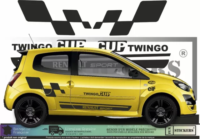 Graphic pour Renault RACING twingo RS CUP Autocollant Decals 13 COULEURS