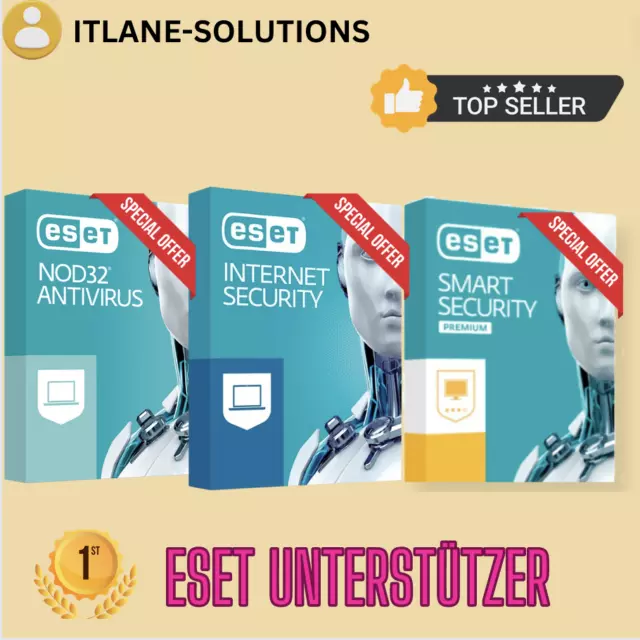 ESET Internet/Smart / Nod 32 Sicherheit 2024 ( 1 Jahr / 1 Gerät) WIN/MAC/ANDROID